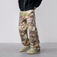 裤 男新款 解构泼墨重磅纯棉直筒复古美式 Makemore迷彩工装 伐木裤