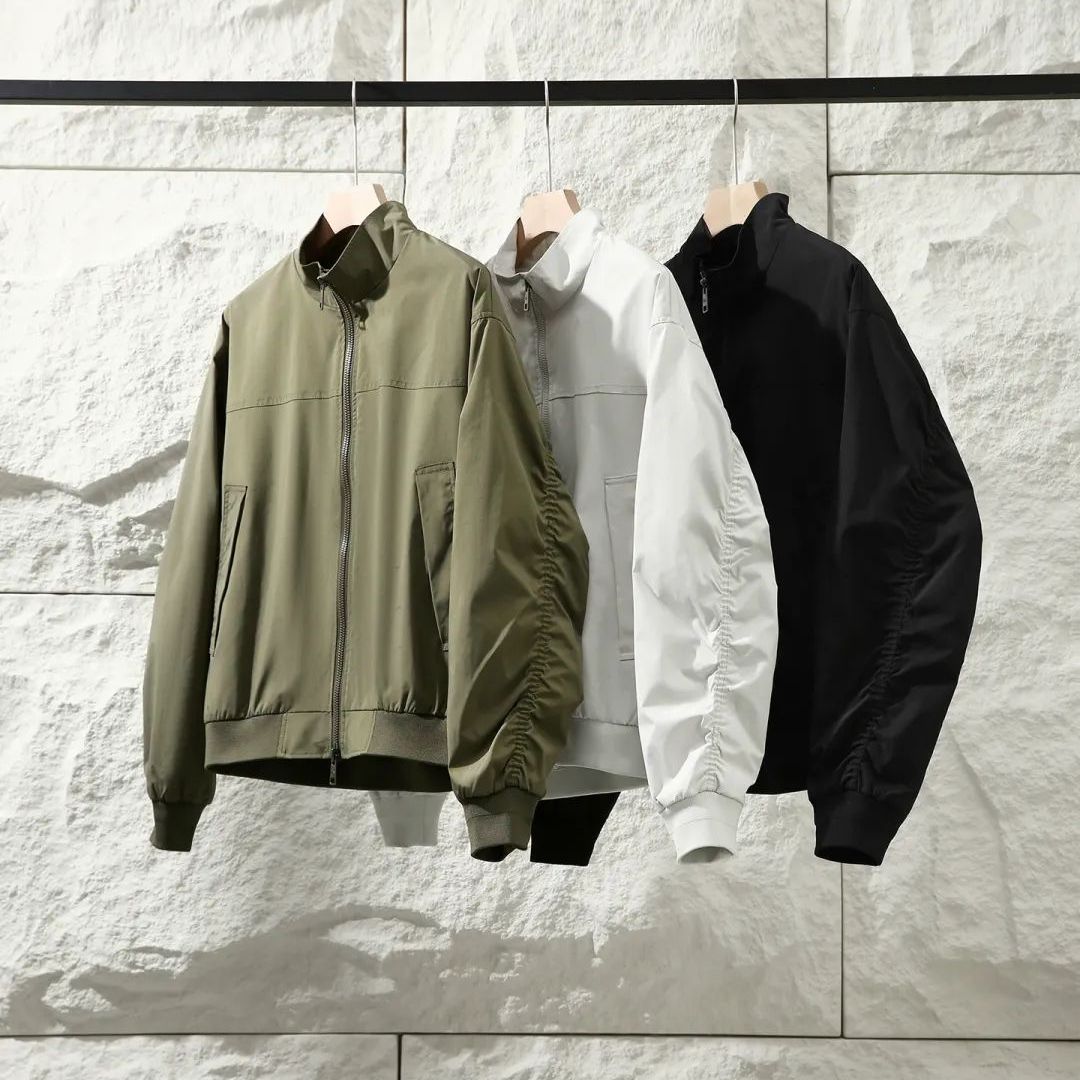 飞行员夹克秋季高街哈灵顿男外套