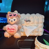 2024车载纸巾盒轻奢高级感新款 可爱扶手汽车内饰用品女 抽纸盒挂式