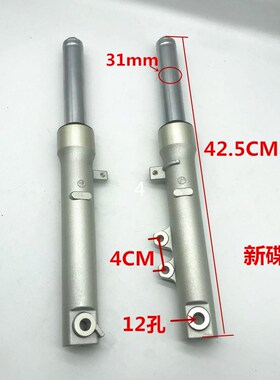 踏板车小公主WH100T-A-H/GCC/喜悦优悦100前减震器前叉碟刹前避震