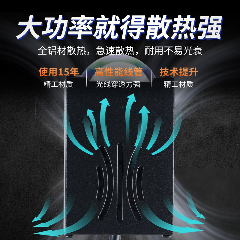 中网格栅激光炮射灯隐藏式爆闪辅助雾大灯开道超薄强黄光遥控双光