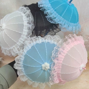 丝网小花伞bjd娃用ob11手持道具手办玩具娃娃拍照摆件迷你小洋伞