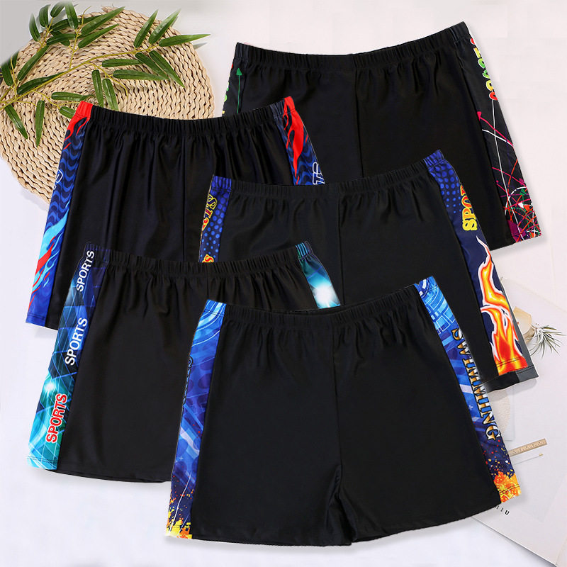 德国泳裤大码加肥温泉游泳裤 锦纶面料运动舒适平角沙滩泳衣批 发