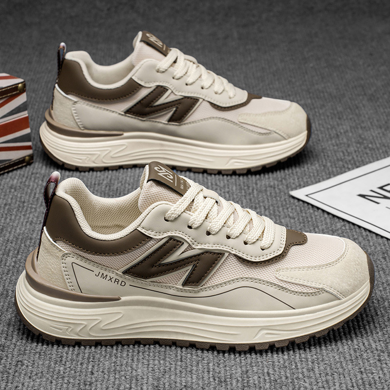 欧洲站男鞋季新款时尚潮流百搭休闲鞋户外厚底减震阿甘运动鞋