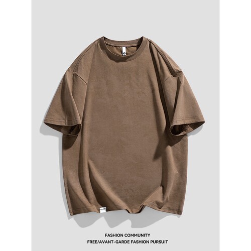 德国潮牌日系扎染水洗短袖T恤男夏季新款可二开美式重磅青少年打