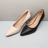 红蜻蜓BC77003031细跟尖头羊皮女单鞋 春秋新款 女鞋 通勤BC77003033