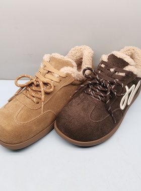 秋冬新款女棉鞋红蜻蜓BD66000221D时尚休闲少女风板鞋BD66000222D