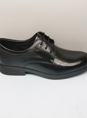 春秋新款正装皮鞋男红蜻蜓正品AC71202031商务休闲真皮系带男单鞋