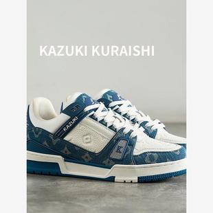 潮牌百搭小白鞋 白水泥运动休闲板鞋 男鞋 新款 2025夏季 仓石一树时尚