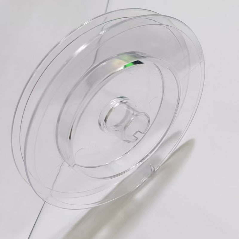 100米PE线尼龙线五彩灰色连盘透明渔线空盘塑料PS钓鱼线盘