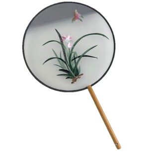 古风扇子新中式团扇苏绣双面团扇刺绣团扇古典舞扇子中国风扇子