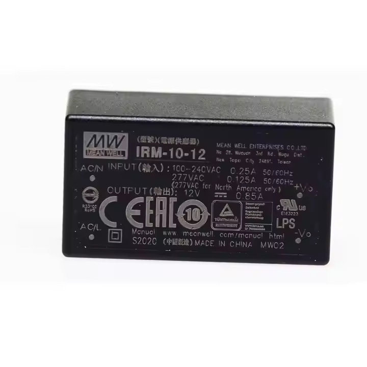 明纬IRM-10-12/IRM-10-24 10W 安装型绿色电源模块