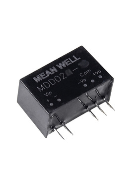 明纬开关电源 MDD02N-05N  1W  SIP封装DC-DC医疗级非稳压转换器
