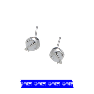 刊赛白玛瑙耳骨钉小众轻奢高级感设计圆形耳饰百搭男女耳环冷淡风