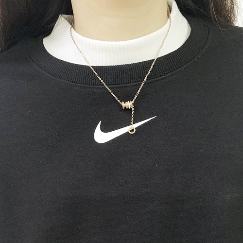 Браслет с одной бусиной из нержавеющей стали, ожерелье, универсальная цепочка до ключиц, небольшая дизайнерская подвеска