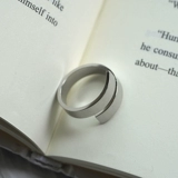 Безразмерная лента, небольшое дизайнерское брендовое кольцо из нержавеющей стали в стиле хип-хоп для влюбленных