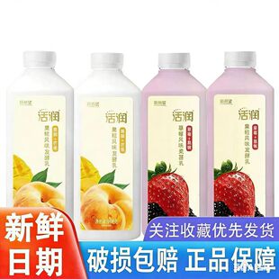 新希望琴牌活润大桶装 酸奶大果粒酸牛奶草莓桑葚黄桃芒果营养910g