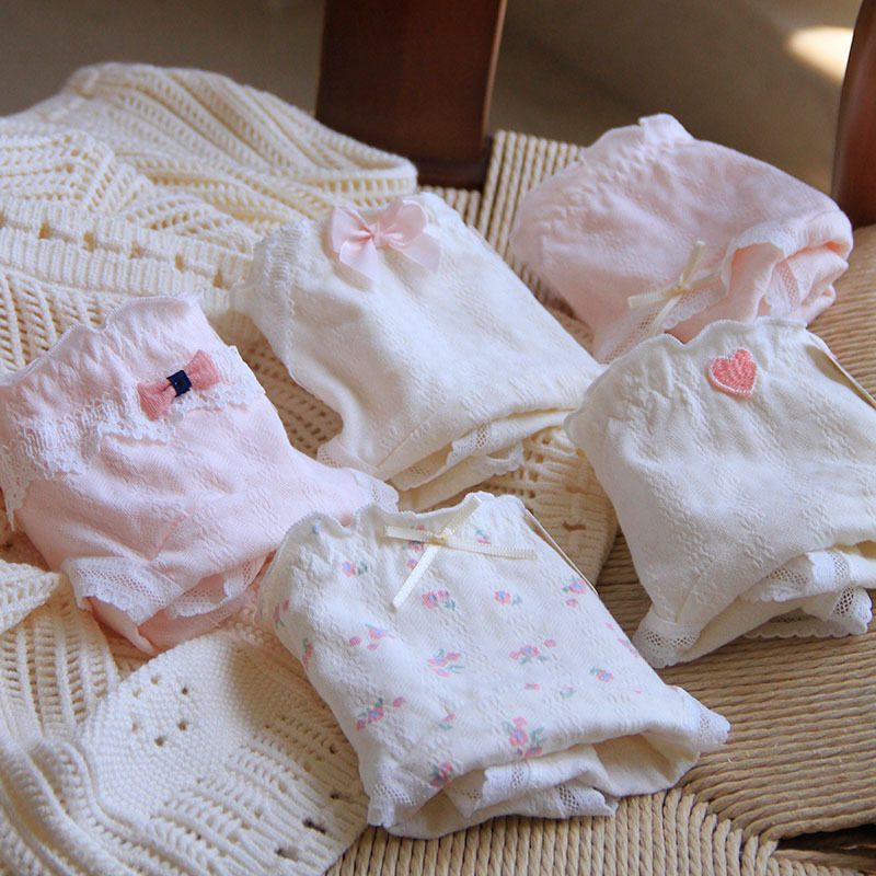 女大童纯棉三角内裤100%棉内裆加宽加长甜美公主风短裤头13女孩14,童装/婴儿装/亲子装,内裤,淘宝优惠券,粉丝福利购,淘宝优惠卷