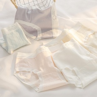 7A纯棉女孩三角内裤 头大童 透气A类婴儿棉无痕卡通中腰包臀学生裤