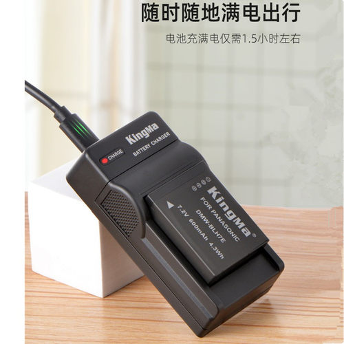 适用DC-GM1 GM5 GF7 GF8 GF9 GF10K微单相机电池充电器DMW-BLH7E