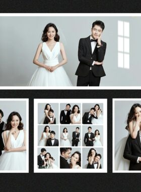 婚纱照放大挂墙九宫格大尺寸水晶
