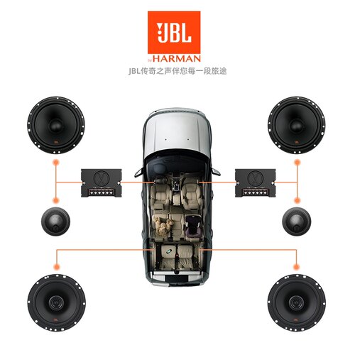 汽车音响无损改装哈曼JBL604C十624同轴全车6喇叭升级