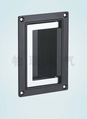 LS02-1纯锌合金黑色电柜拉手孔距118长手车扣手350拉手外型91*130