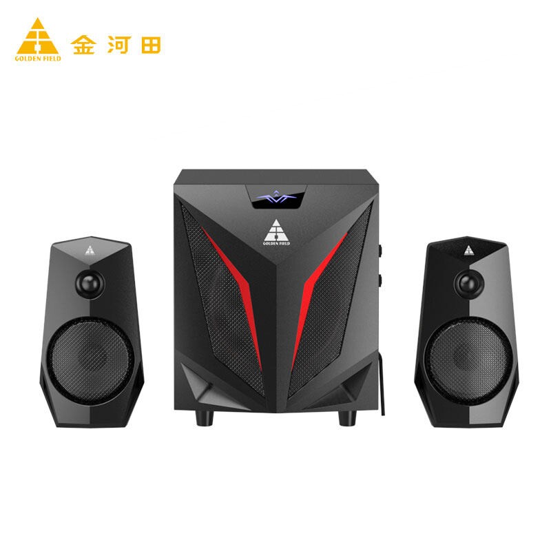 金河田K2电脑音响台式机家用高音有源2.1重低音炮质蓝牙音箱游戏