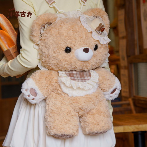 【小羊古力&小熊古力】可爱lolita双肩背包包毛绒玩偶大脸书包兔
