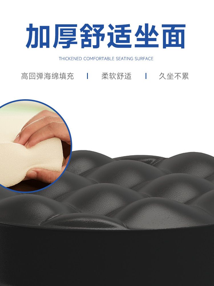 修脚师专用凳子家用滑轮矮凳圆美缝修脚矮凳儿童学步凳小板凳足浴