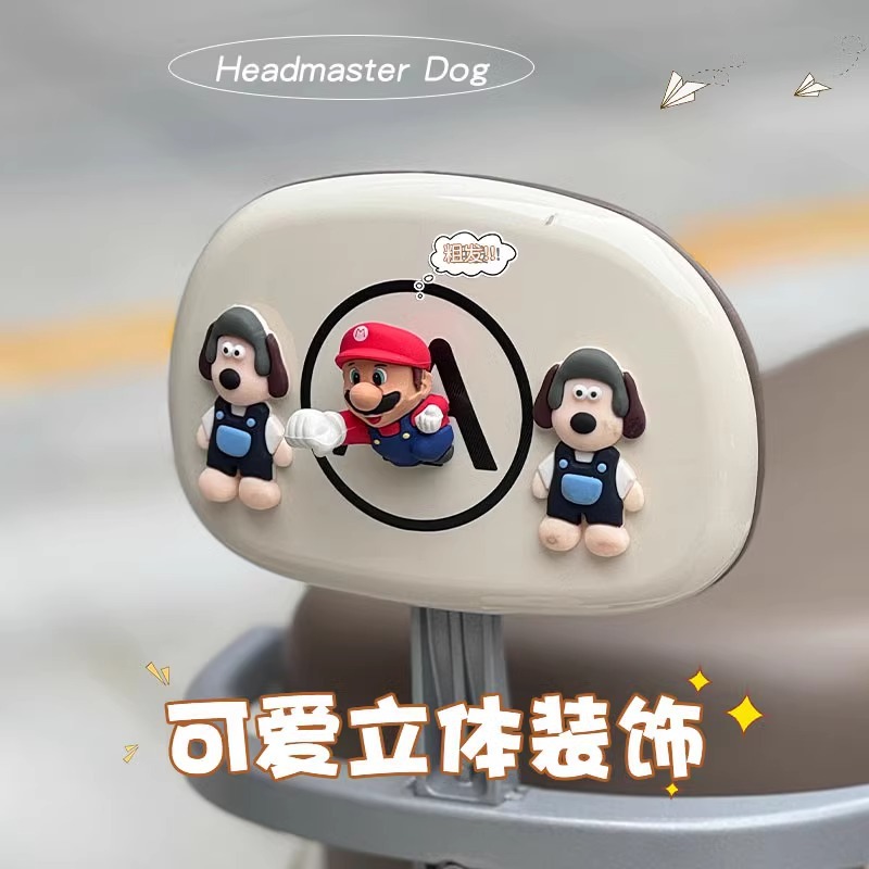 电动车装饰树脂配件可爱卡通