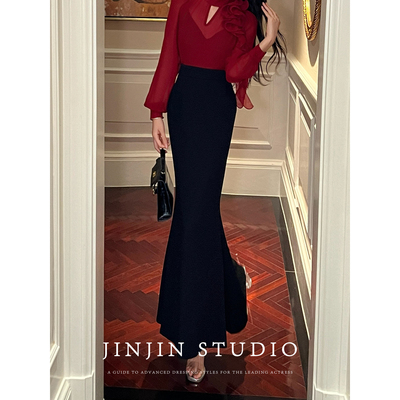 显瘦气质时尚百搭包臀鱼尾半裙