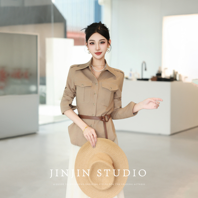 通勤风显瘦通勤减龄休闲衬衫上衣