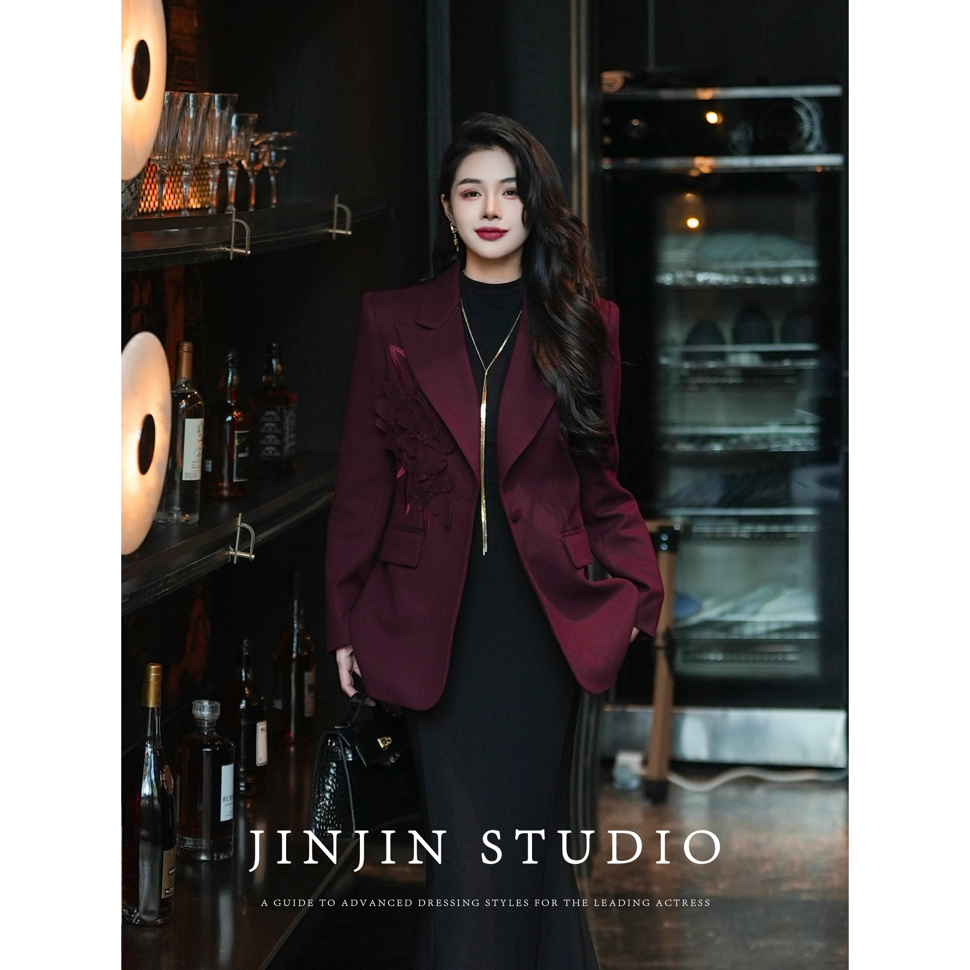 MD进进原创【繁花齐放】2025红人上新冬加棉时尚百搭设计西装外套