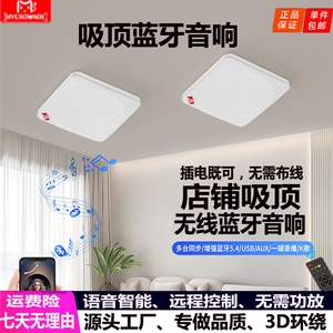 语音智能壁挂无线蓝牙音响吸顶音