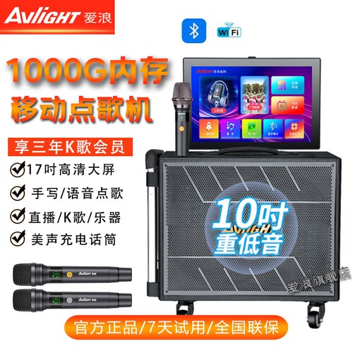 爱浪D81家庭ktv音响套装家用卡