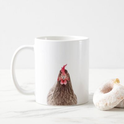 yeap!可爱个性动物陶瓷耐高温十二生肖鸡属相Chicken牛奶马克杯