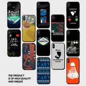 等多款 yeap 我要去打羽毛球了 黑色边框手机壳 适用大多数机型