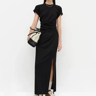 【明星同款】初遇女装定制2026年春秋季新款通勤气质显瘦连衣裙