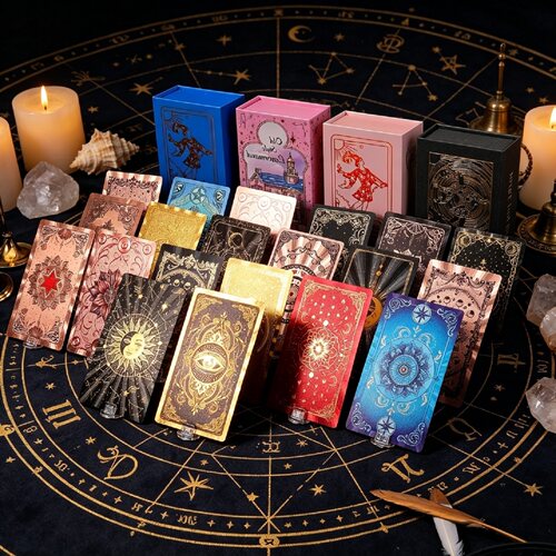 正版塔罗牌新手典藏版金箔卡罗牌