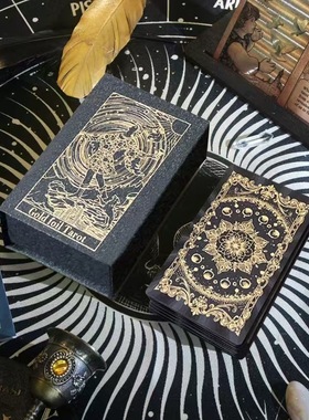 塔罗牌维特塔罗普及韦特经典卡牌典藏烫金PVC新手初学者78张全套6