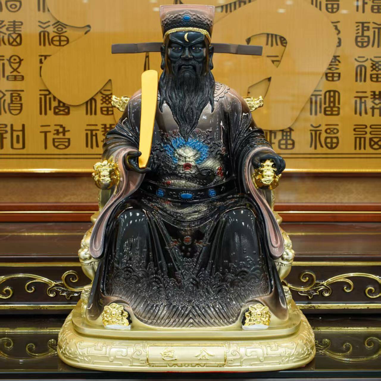 树脂新款包公神像包青天摆件像体