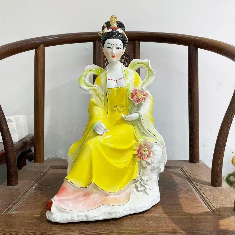 铁扇公主神像娘像陶瓷仙女摆件