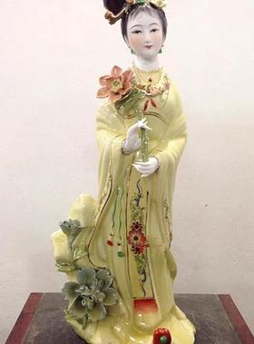 陶瓷嫦娥仙子何仙姑神像摆件