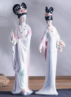 陶瓷七仙女神像居家摆件家用供奉