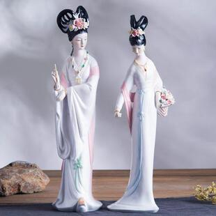 陶瓷七仙女神像家用供奉保家姑娘七公主花仙子佛像客厅办公室摆件