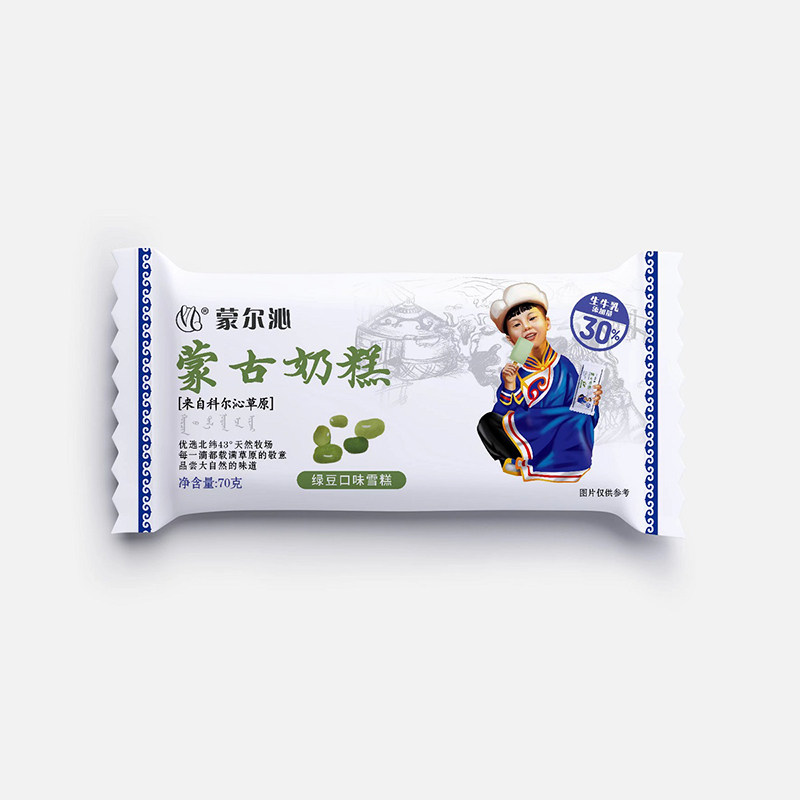 蒙尔沁雪糕冰淇淋香草绿豆红豆榴莲糯米方糕口味奶糕冰激凌冷饮