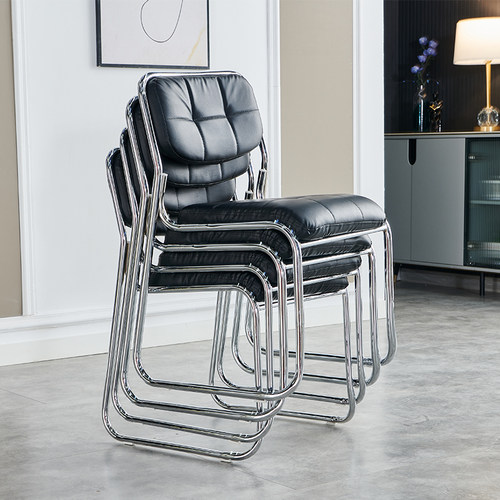 免安装办公椅会议椅人造革培训椅