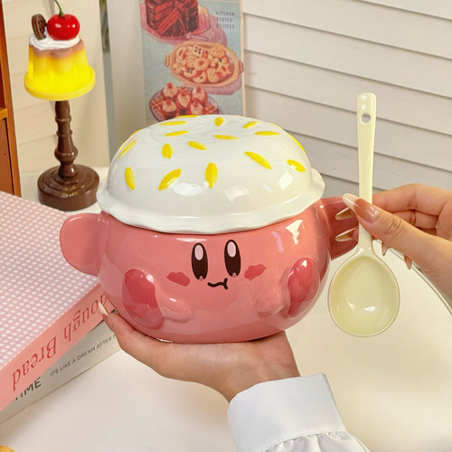 汉堡卡比泡面碗陶瓷大容量干饭碗