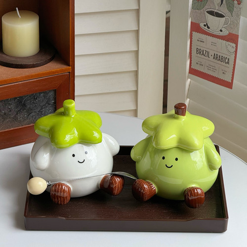 送礼可爱脚丫茄子杯高颜值陶瓷杯